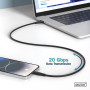 Дата кабель USB-C to USB-C 2.0m USB 4.0 Gen2 20G 240W 8K silicone black Digitus (AK-300344-020-S) Дата кабель USB-C to USB-C 2.0m USB 4.0 Gen2 20G 240W 8K silicone black Digitus (AK-300344-020-S)