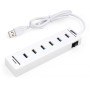 Концентратор Vinga 6xUSB2.0 + card-reader with switch 0.8m (VCP2H6USBCRSWWH) Концентратор Vinga 6xUSB2.0 + card-reader with switch 0.8m (VCP2H6USBCRSWWH)