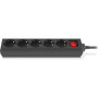 Мережевий фільтр живлення REAL-EL RS-PROTECT M 10m, black (EL122300037) Мережевий фільтр живлення REAL-EL RS-PROTECT M 10m, black (EL122300037)