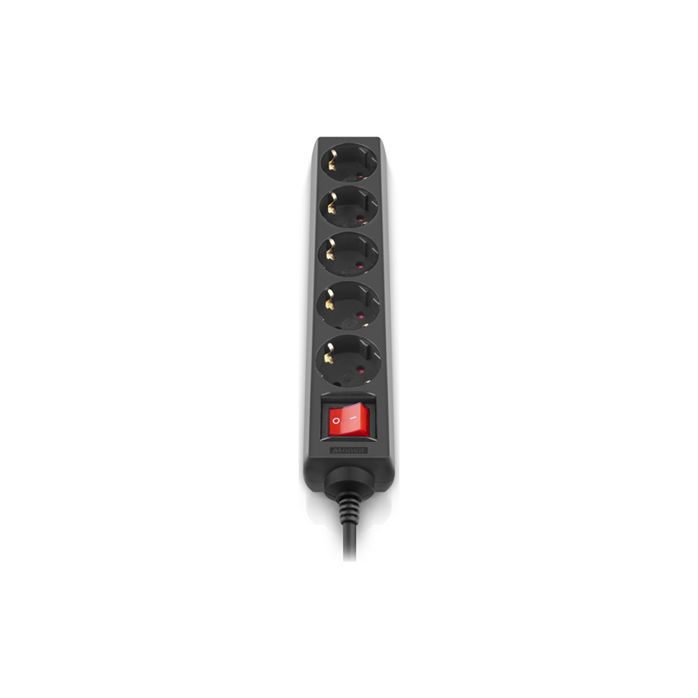 Мережевий фільтр живлення REAL-EL RS-PROTECT M 10m, black (EL122300037)
