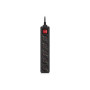 Мережевий фільтр живлення REAL-EL RS-PROTECT M 10m, black (EL122300037) Мережевий фільтр живлення REAL-EL RS-PROTECT M 10m, black (EL122300037)
