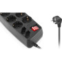 Мережевий фільтр живлення REAL-EL REAL-EL RS-10 Protect, 1.8m, black (EL122300038) Мережевий фільтр живлення REAL-EL REAL-EL RS-10 Protect, 1.8m, black (EL122300038)