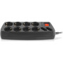 Мережевий фільтр живлення REAL-EL REAL-EL RS-10 Protect, 3m, black (EL122300039) Мережевий фільтр живлення REAL-EL REAL-EL RS-10 Protect, 3m, black (EL122300039)