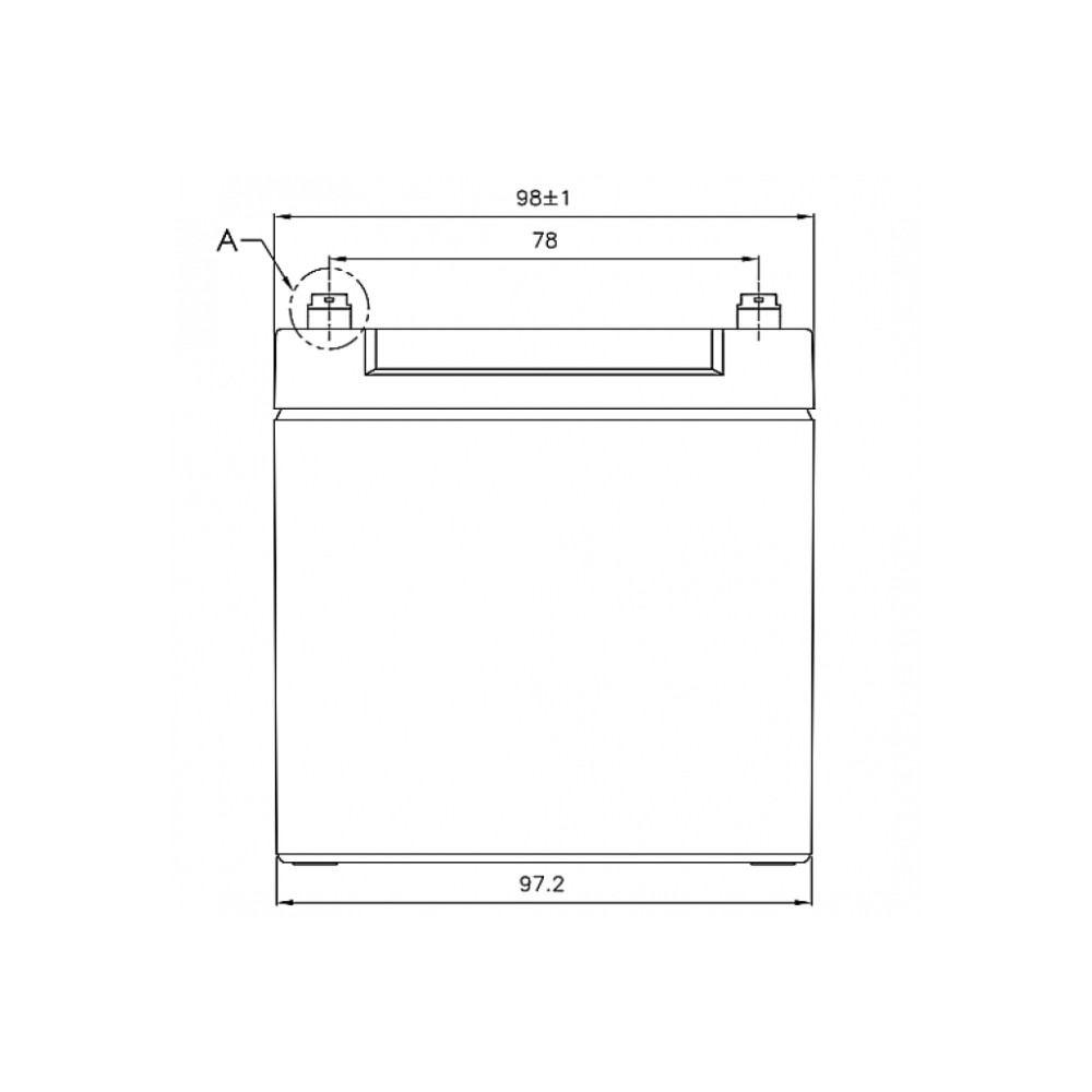 Батарея до ДБЖ CSB 12В 12 Аг (GPL12120 F2)