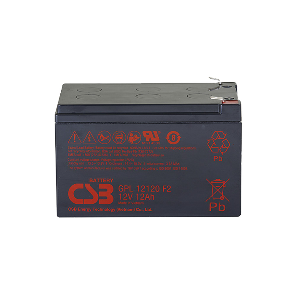 Батарея до ДБЖ CSB 12В 12 Аг (GPL12120 F2)