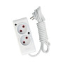 Мережевий подовжувач TECCO 1.5м 2 поста white (8681277843433) Мережевий подовжувач TECCO 1.5м 2 поста white (8681277843433)