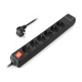 Мережевий фільтр живлення REAL-EL RS-PROTECT 605 3m, black (EL122300041) Мережевий фільтр живлення REAL-EL RS-PROTECT 605 3m, black (EL122300041)