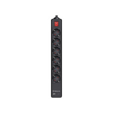 Мережевий фільтр живлення REAL-EL RS-PROTECT 605 3m, black (EL122300041)