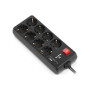 Мережевий фільтр живлення REAL-EL RS-PROTECT 805 3m, black (EL122300043) Мережевий фільтр живлення REAL-EL RS-PROTECT 805 3m, black (EL122300043)