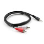 Кабель мультимедійний 3.5mm M to 2xRCA M 1.5m Vinga (VCPDCJ35MRCA21.5BK) Кабель мультимедійний 3.5mm M to 2xRCA M 1.5m Vinga (VCPDCJ35MRCA21.5BK)