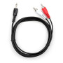 Кабель мультимедійний 3.5mm M to 2xRCA M 1.5m Vinga (VCPDCJ35MRCA21.5BK) Кабель мультимедійний 3.5mm M to 2xRCA M 1.5m Vinga (VCPDCJ35MRCA21.5BK)