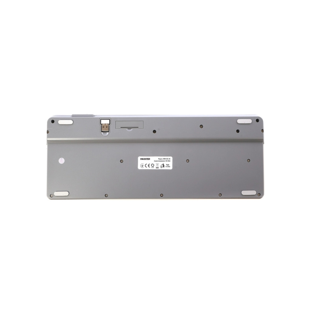 Клавіатура Maxxter KBW-02G-UA Wireless Grey (KBW-02G-UA)
