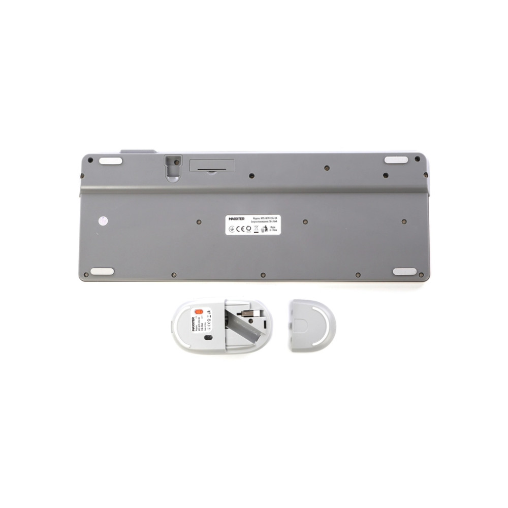 Комплект Maxxter KMS-WCM-03G-UA Wireless Gray/White (KMS-WCM-03G-UA)