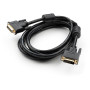 Кабель мультимедійний DVI M to DVI M 3.0m 24+1pin Vinga (VCPDCDVIMM3BK) Кабель мультимедійний DVI M to DVI M 3.0m 24+1pin Vinga (VCPDCDVIMM3BK)