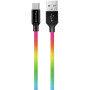Дата кабель USB 2.0 AM to USB-C 1.0m multicolor ColorWay (CW-CBUC018-MC) Дата кабель USB 2.0 AM to USB-C 1.0m multicolor ColorWay (CW-CBUC018-MC)