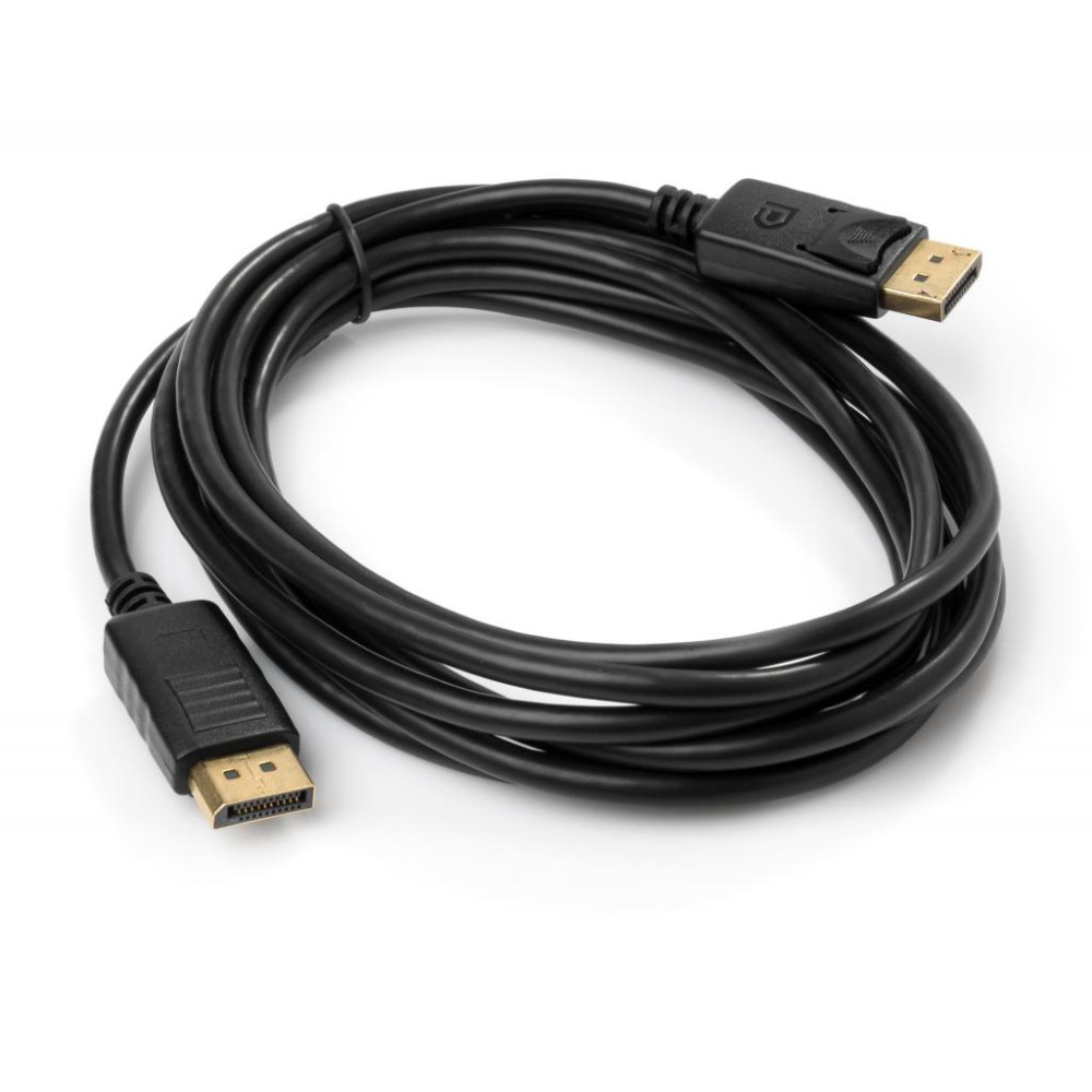 Кабель мультимедійний DisplayPort M to DisplayPort M 3.0m Vinga (VCPDPMM3BK)