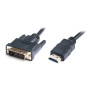 Кабель мультимедійний HDMI M to DVI M 1.8m 18+1pin REAL-EL (EL123500013) Кабель мультимедійний HDMI M to DVI M 1.8m 18+1pin REAL-EL (EL123500013)