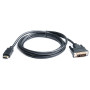 Кабель мультимедійний HDMI M to DVI M 1.8m 18+1pin REAL-EL (EL123500013) Кабель мультимедійний HDMI M to DVI M 1.8m 18+1pin REAL-EL (EL123500013)