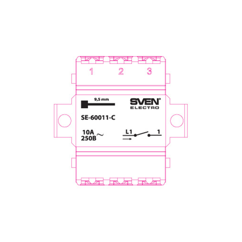 Вимикач Sven SE-60011-C cream (7100032)