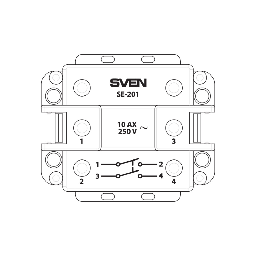 Вимикач Sven SE-201 white (7100085)