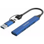 Концентратор Canyon hub DS-02 4in1 USB-A/C Blue (CNS-TDS02BL) Концентратор Canyon hub DS-02 4in1 USB-A/C Blue (CNS-TDS02BL)