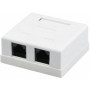 Комп'ютерна розетка RJ45x2 UTP cat.5e Kingda (KD-WP6035-C5e) Комп'ютерна розетка RJ45x2 UTP cat.5e Kingda (KD-WP6035-C5e)