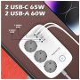 Мережевий фільтр живлення ColorWay CW-CHE34PDW 3 розетки/4USB (CW-CHE34PDW) Мережевий фільтр живлення ColorWay CW-CHE34PDW 3 розетки/4USB (CW-CHE34PDW)