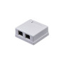 Комп'ютерна розетка RJ45 x2 STP 5e Kingda (KD-WP6037-C5e) Комп'ютерна розетка RJ45 x2 STP 5e Kingda (KD-WP6037-C5e)