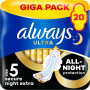 Гігієнічні прокладки Always Ultra Secure Night Extra Розмір 5 20 шт. (8006540903766) Гігієнічні прокладки Always Ultra Secure Night Extra Розмір 5 20 шт. (8006540903766)