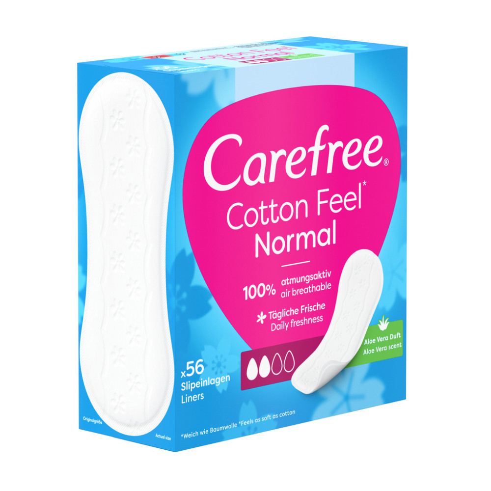 Щоденні прокладки Carefree М'якість бавовни з Алое 56 шт. (3574661486307)