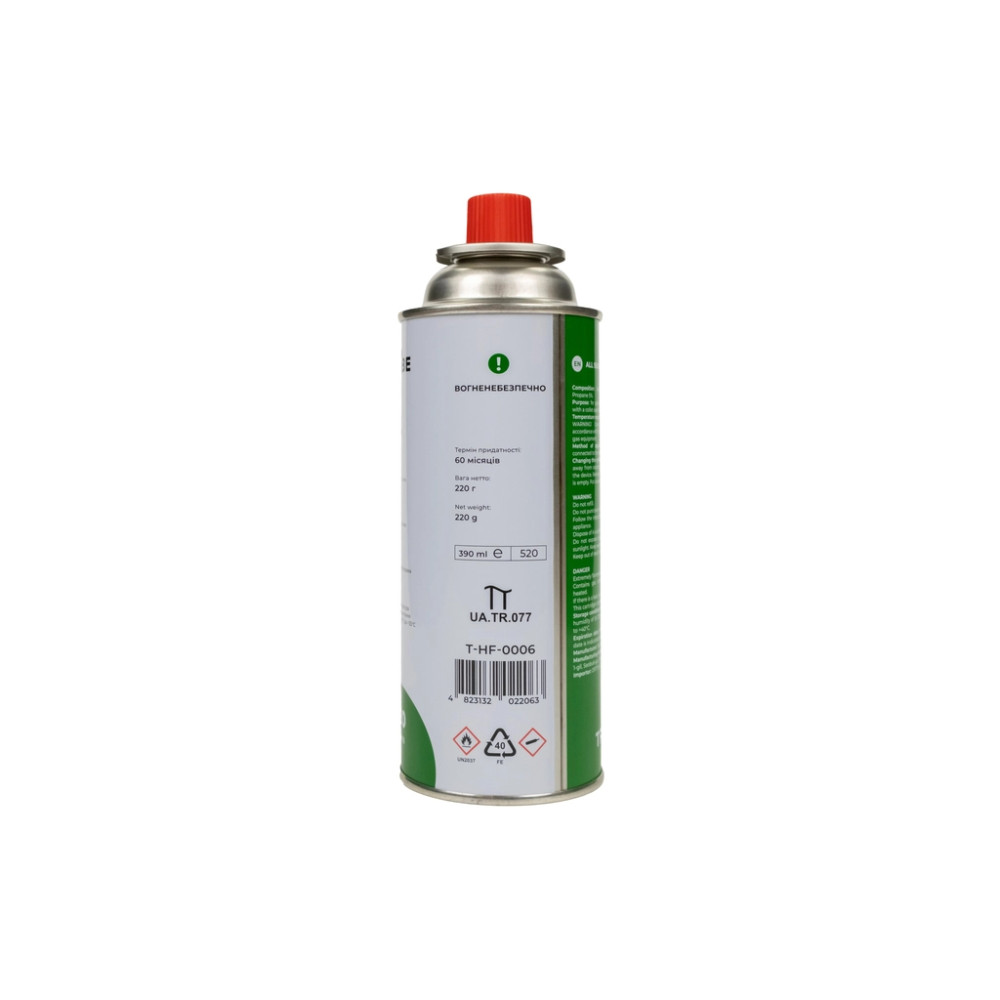 Газовий балон Tribe цанговий 220 г (T-HF-0006)