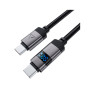 Дата кабель USB-C to USB-C 1.2m 60W digital display C15-03 Black Acefast (6974316283720) Дата кабель USB-C to USB-C 1.2m 60W digital display C15-03 Black Acefast (6974316283720)