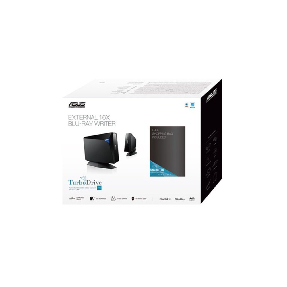 Оптичний привід Blu-Ray ASUS BW-16D1H-U PRO/BLK/G/AS (90DD01L0-M69000)