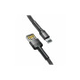 Дата кабель USB 2.0 AM to Lightning 2.0m Cafule grey+black Baseus (CALKLF-HG1) Дата кабель USB 2.0 AM to Lightning 2.0m Cafule grey+black Baseus (CALKLF-HG1)