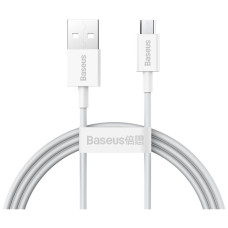 Дата кабель USB 2.0 AM to Micro 5P 2.0m Superior Fast Charging 2A white Baseus (CAMYS-A02)