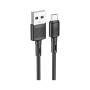 Дата кабель USB 2.0 AM to Micro 5P 1.0m 2.4A PVC X83 black HOCO (6931474770882)