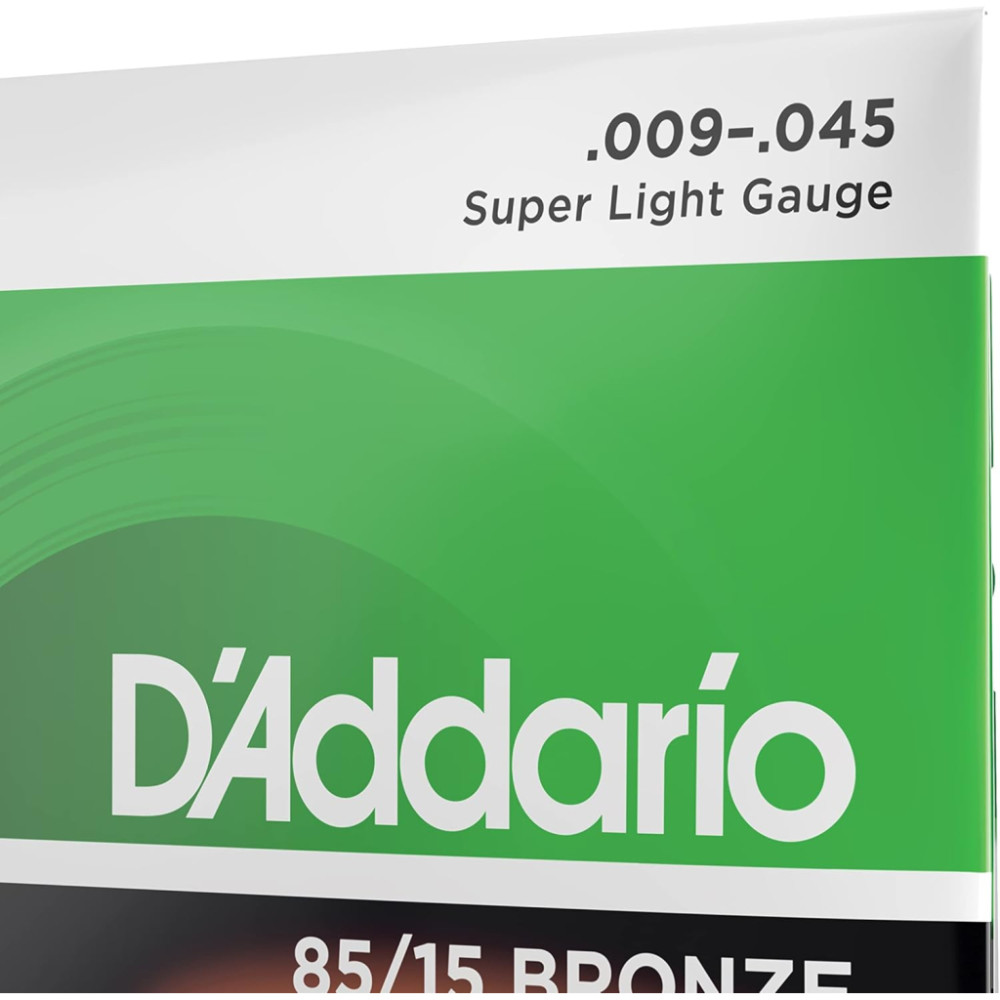 Струни для гітари D'Addario 85/15 Bronze Super Light (09-45) (EZ890)