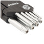 Ключ Sigma набір TORX 9шт T10-T50 CrV, короткі з отвором (4022211) Ключ Sigma набір TORX 9шт T10-T50 CrV, короткі з отвором (4022211)