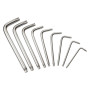 Ключ Sigma набір TORX 9шт T10-T50 CrV, короткі з отвором (4022211) Ключ Sigma набір TORX 9шт T10-T50 CrV, короткі з отвором (4022211)