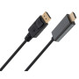 Кабель мультимедійний DisplayPort M to HDMI M 1.8m V1.4/V2.1 4K120/8K60 Vinga (VCPDP14HI211.8) Кабель мультимедійний DisplayPort M to HDMI M 1.8m V1.4/V2.1 4K120/8K60 Vinga (VCPDP14HI211.8)