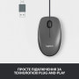 Мишка Logitech M100 USB Black (910-006652) Мишка Logitech M100 USB Black (910-006652)