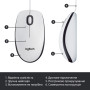 Мишка Logitech M100 USB White (910-006764) Мишка Logitech M100 USB White (910-006764)