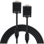 Кабель мультимедійний VGA M to VGA M 3.0m Vinga (VCPVGAF3BK) Кабель мультимедійний VGA M to VGA M 3.0m Vinga (VCPVGAF3BK)