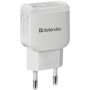 Зарядний пристрій Defender UPA-22 white, 2xUSB, 2.1A (83580) Зарядний пристрій Defender UPA-22 white, 2xUSB, 2.1A (83580)