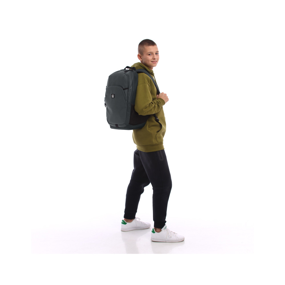 Рюкзак шкільний GoPack Education Teens 185 темно-сірий (GO25-185L-1)