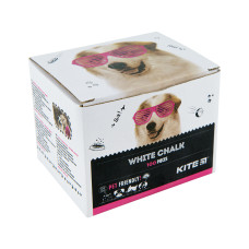 Крейда Kite біла кругла, 100 шт Dogs (K22-079-100)