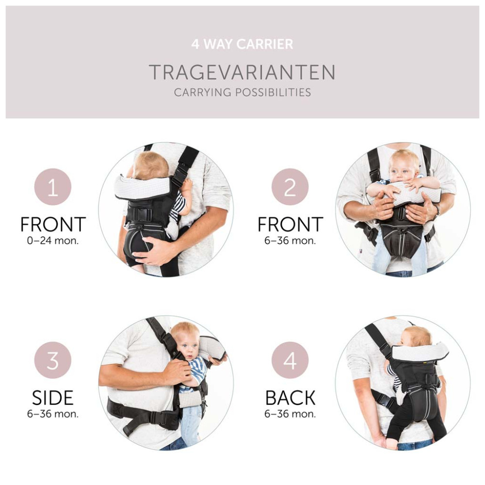 Рюкзак-переноска Hauck 4 Way Carrier Black (58102-5)