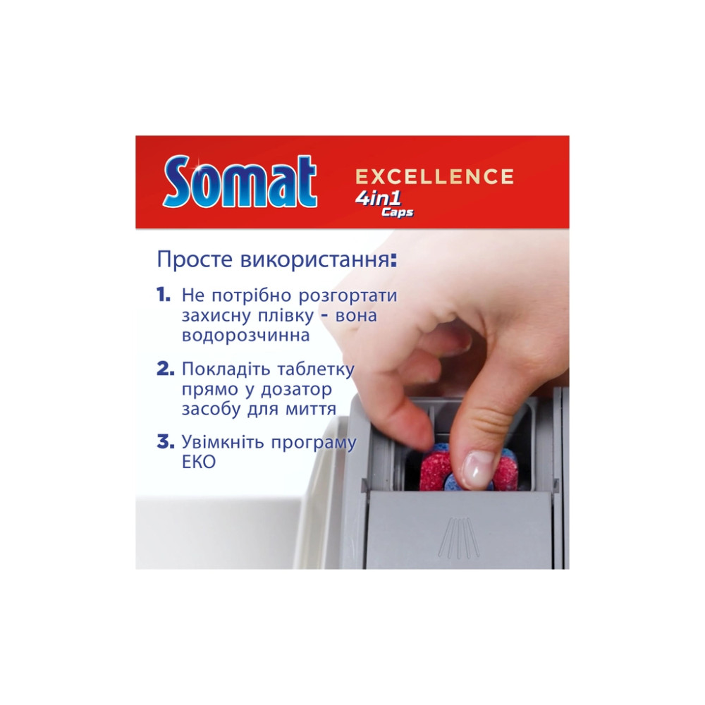 Таблетки для посудомийних машин Somat Excellence 60 шт. (9000101808087)