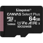 Карта пам'яті Kingston 64GB micSDXC class 10 A1 Canvas Select Plus (SDCS2/64GB) Карта пам'яті Kingston 64GB micSDXC class 10 A1 Canvas Select Plus (SDCS2/64GB)