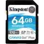 Карта пам'яті Kingston 64GB SDXC class 10 UHS-I U3 Canvas Go Plus (SDG3/64GB) Карта пам'яті Kingston 64GB SDXC class 10 UHS-I U3 Canvas Go Plus (SDG3/64GB)